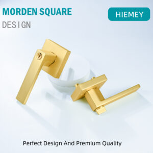 gold entry door lever lock (1)