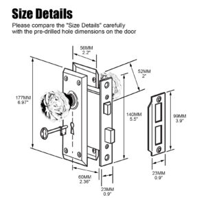 mortise lock set interior door